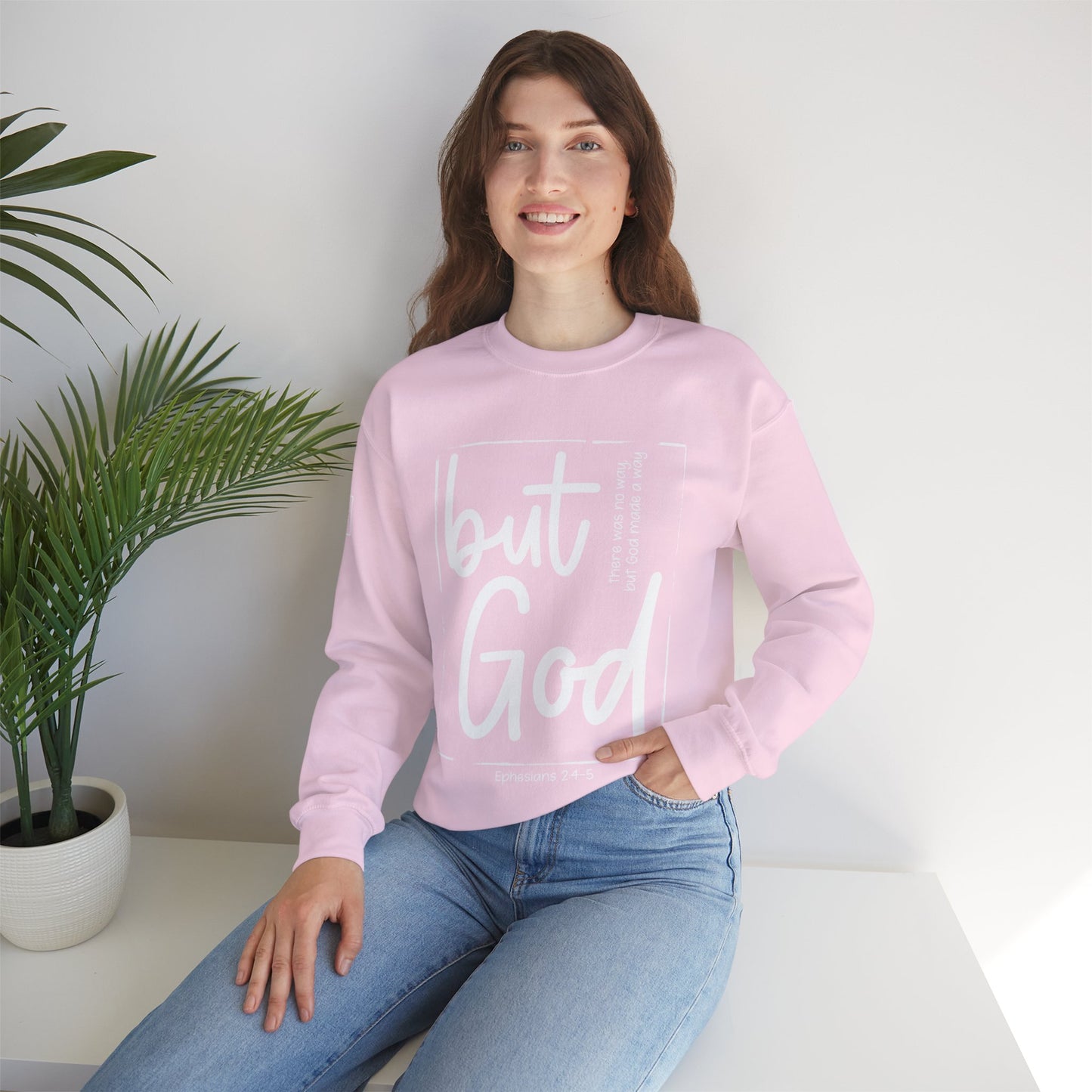 But God Unisex Heavy Blend™ Crewneck Sweatshirt