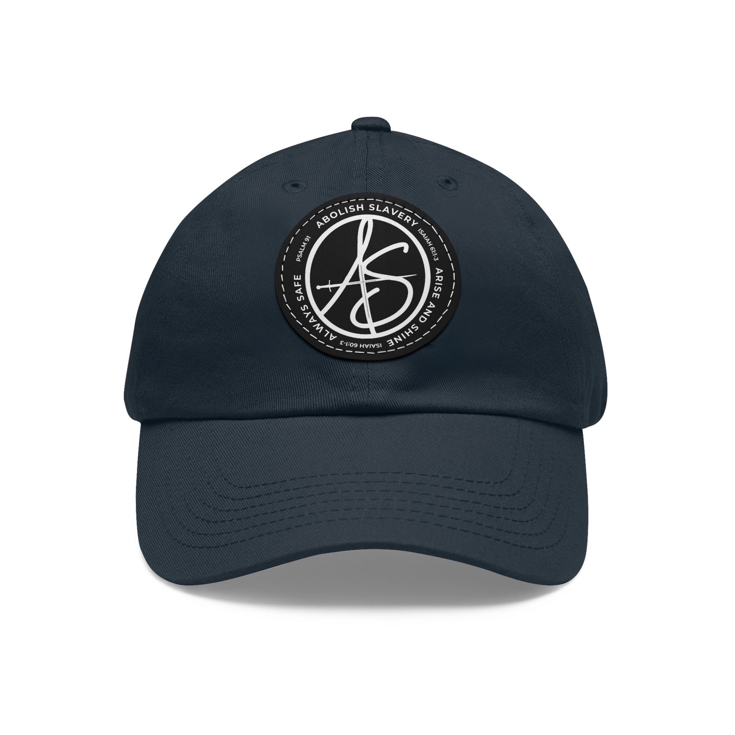 AS Logo Dad Hat with Leather Patch (Round)