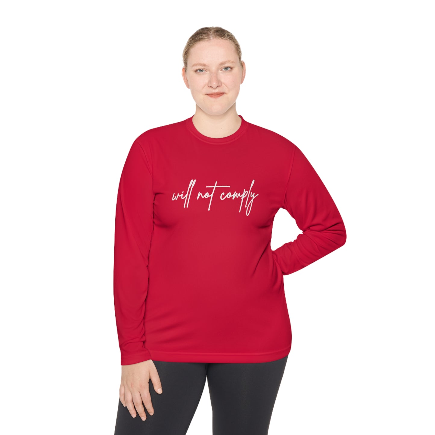 Will Not Comply Unisex Lightweight Long Sleeve Tee