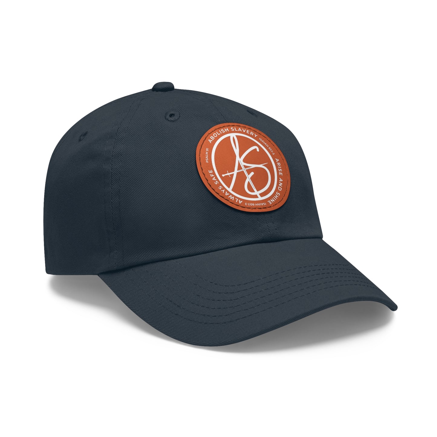 AS Logo Dad Hat with Leather Patch (Round)