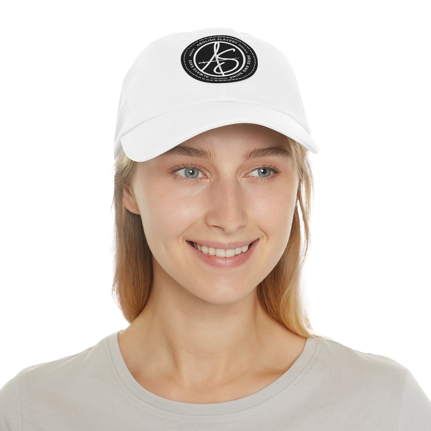 AS Logo Dad Hat with Leather Patch (Round)