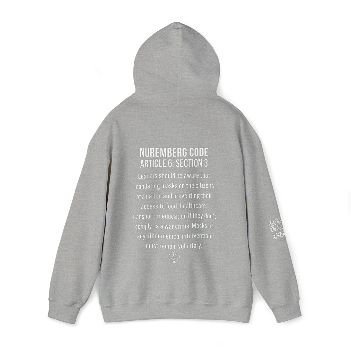 Mask Mandates = War Crimes Unisex Heavy Blend™ Hooded Sweatshirt