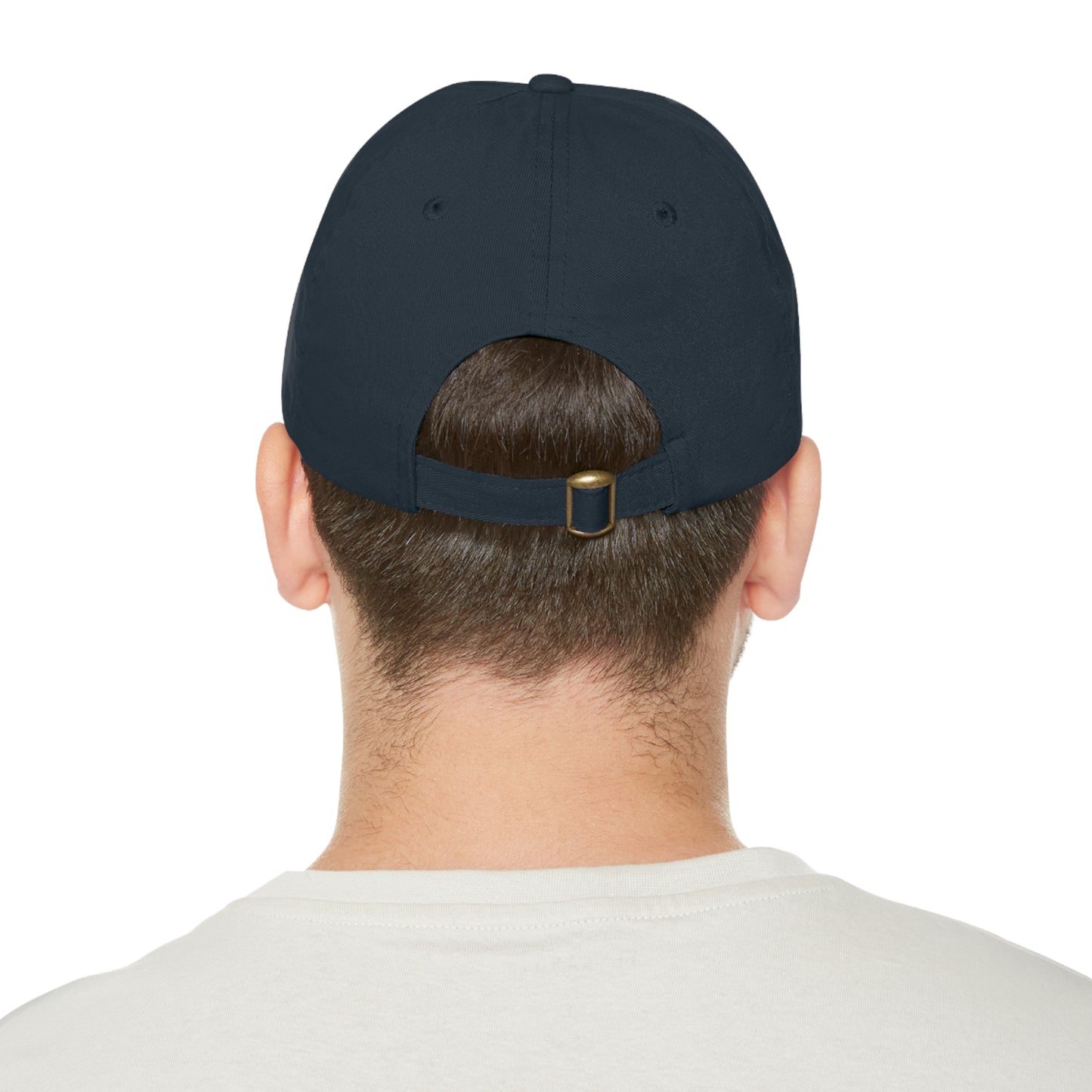 AS Logo Dad Hat with Leather Patch (Round)