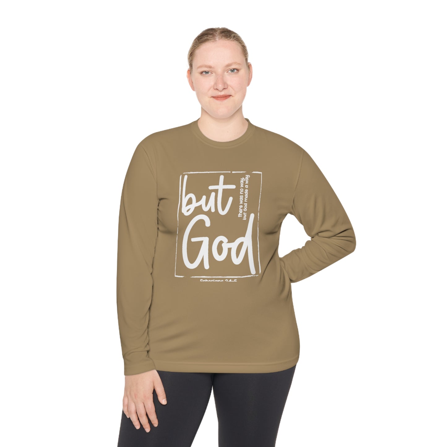 But God Unisex Lightweight Long Sleeve Tee