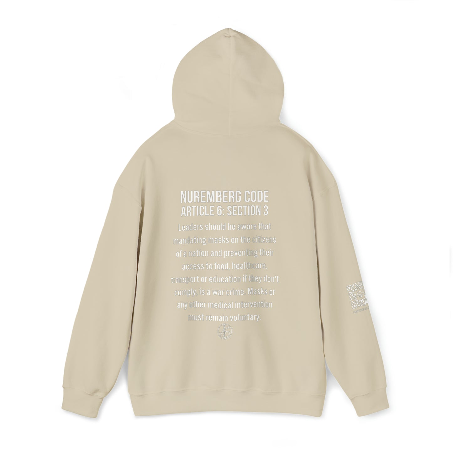 Mask Mandates = War Crimes Unisex Heavy Blend™ Hooded Sweatshirt