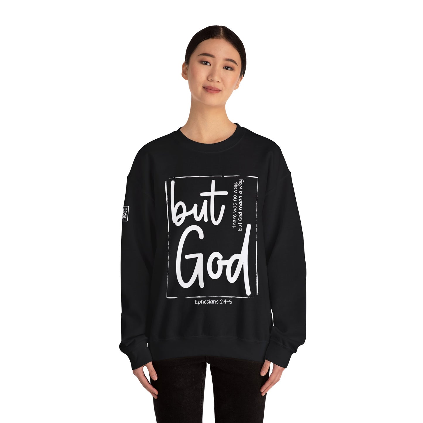 But God Unisex Heavy Blend™ Crewneck Sweatshirt