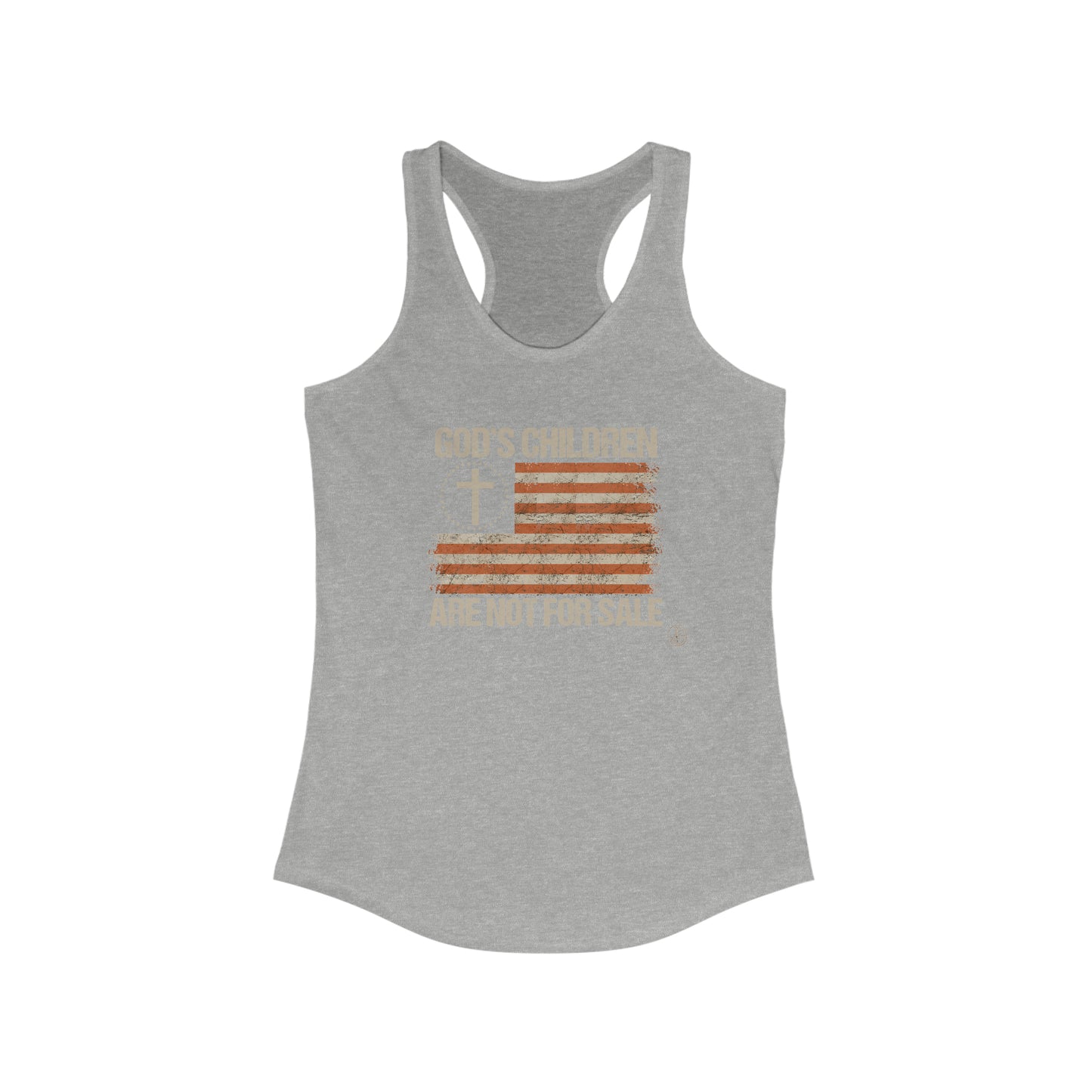 God’s Children Are Not For Sale Women's Ideal Racerback Tank