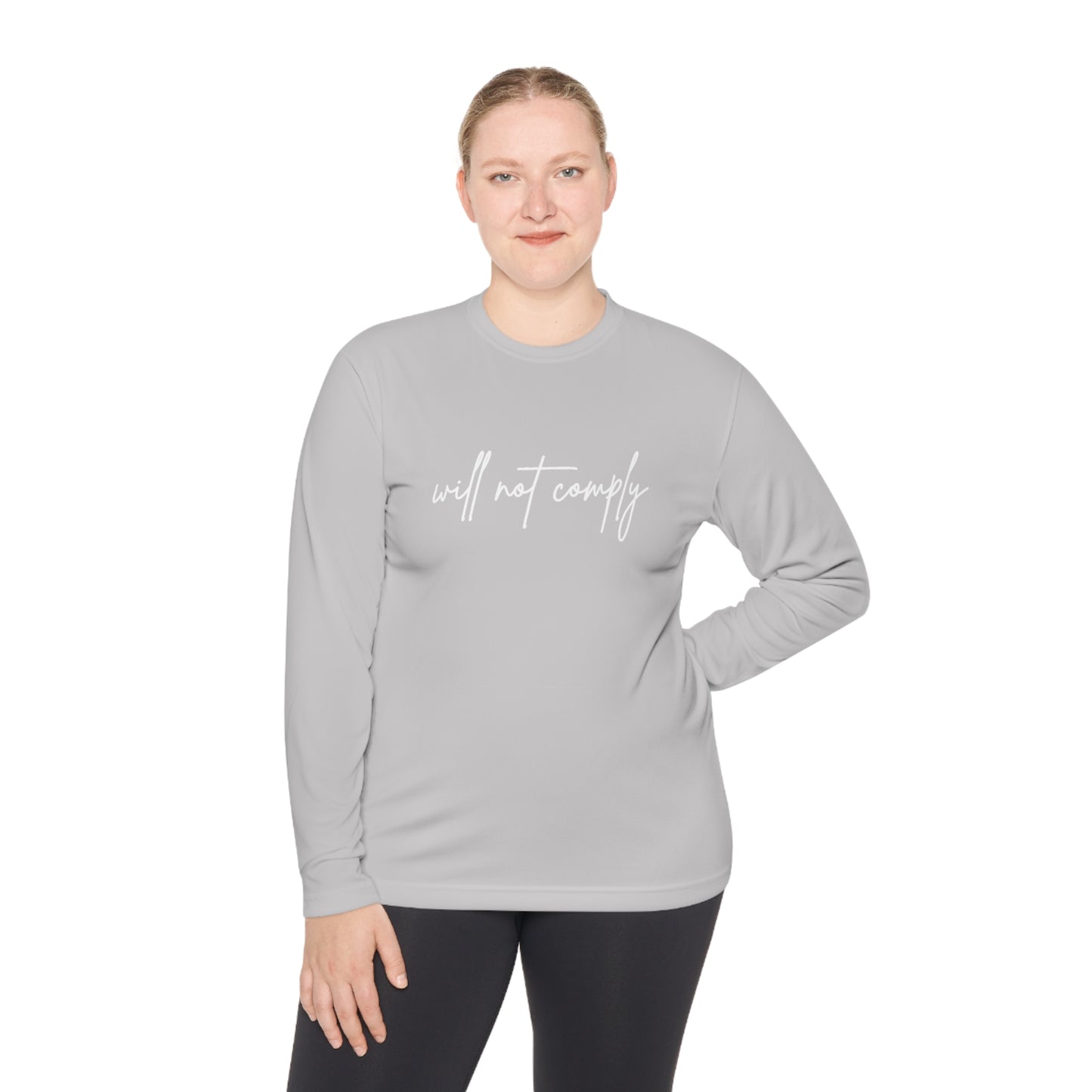 Will Not Comply Unisex Lightweight Long Sleeve Tee