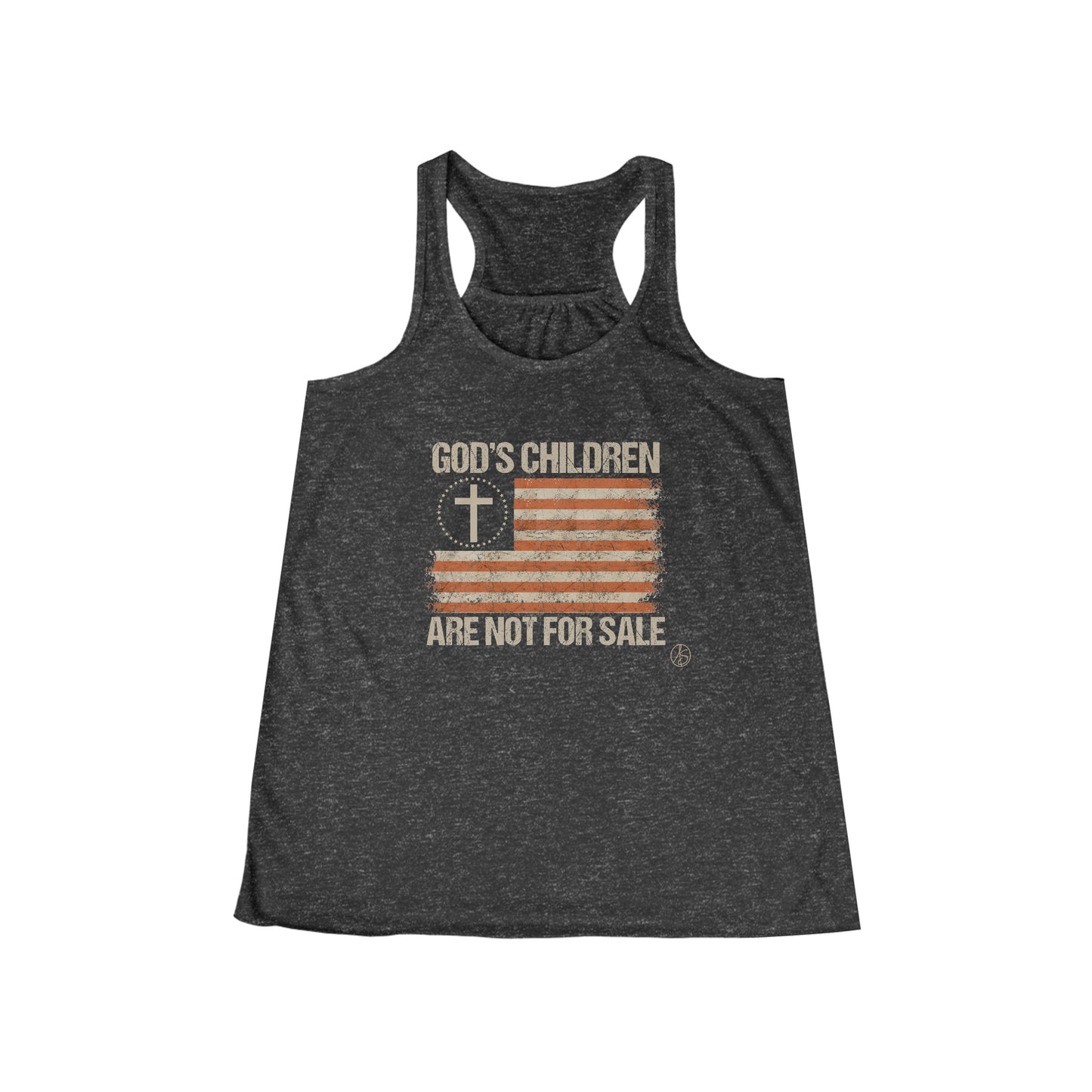 God’s Children Are Not For Sale Women's Flowy Racerback Tank