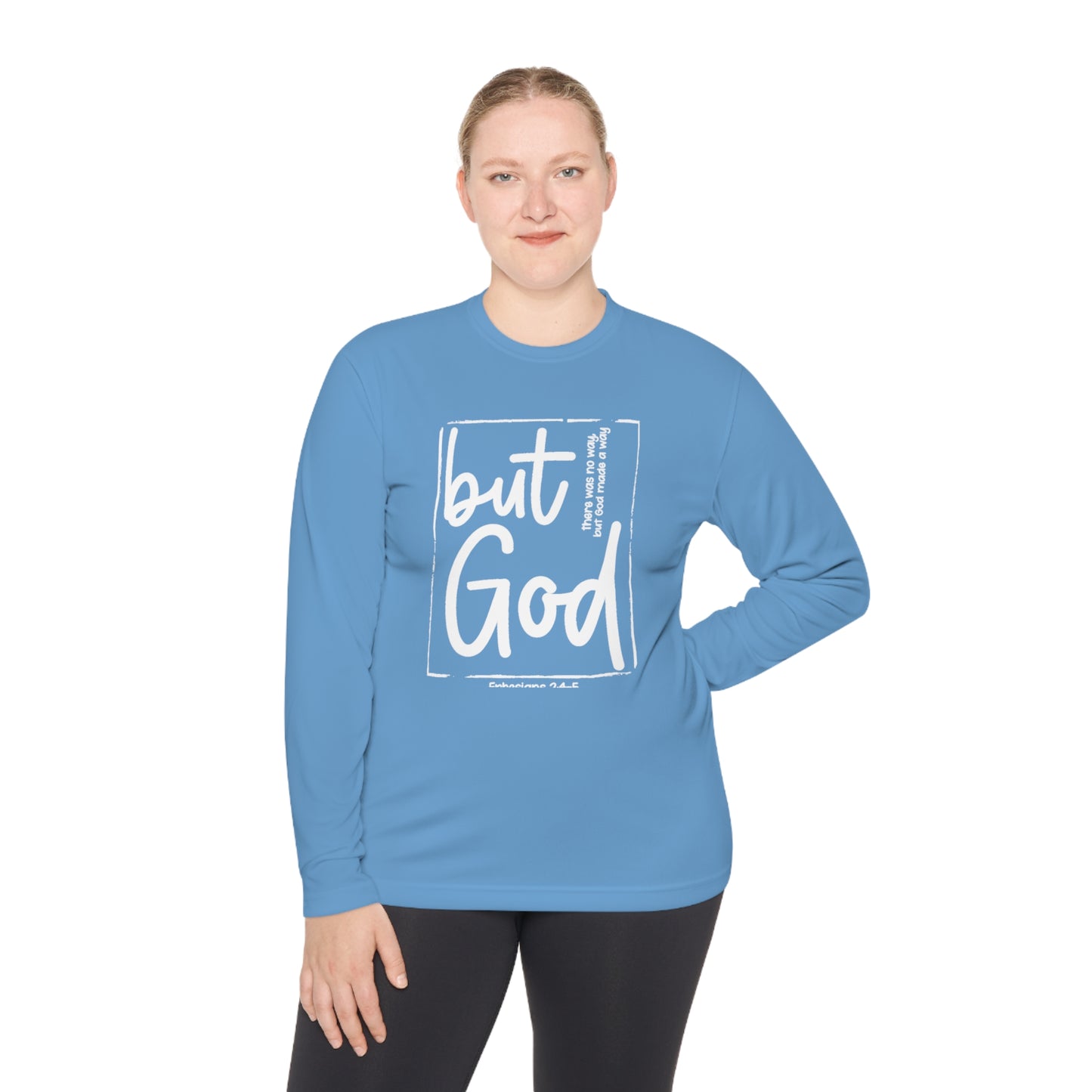 But God Unisex Lightweight Long Sleeve Tee