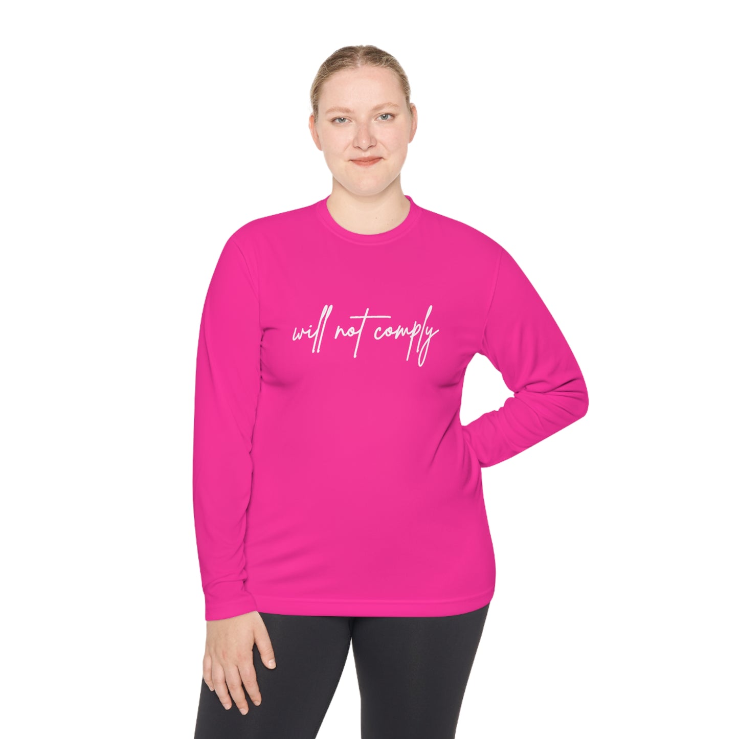 Will Not Comply Unisex Lightweight Long Sleeve Tee