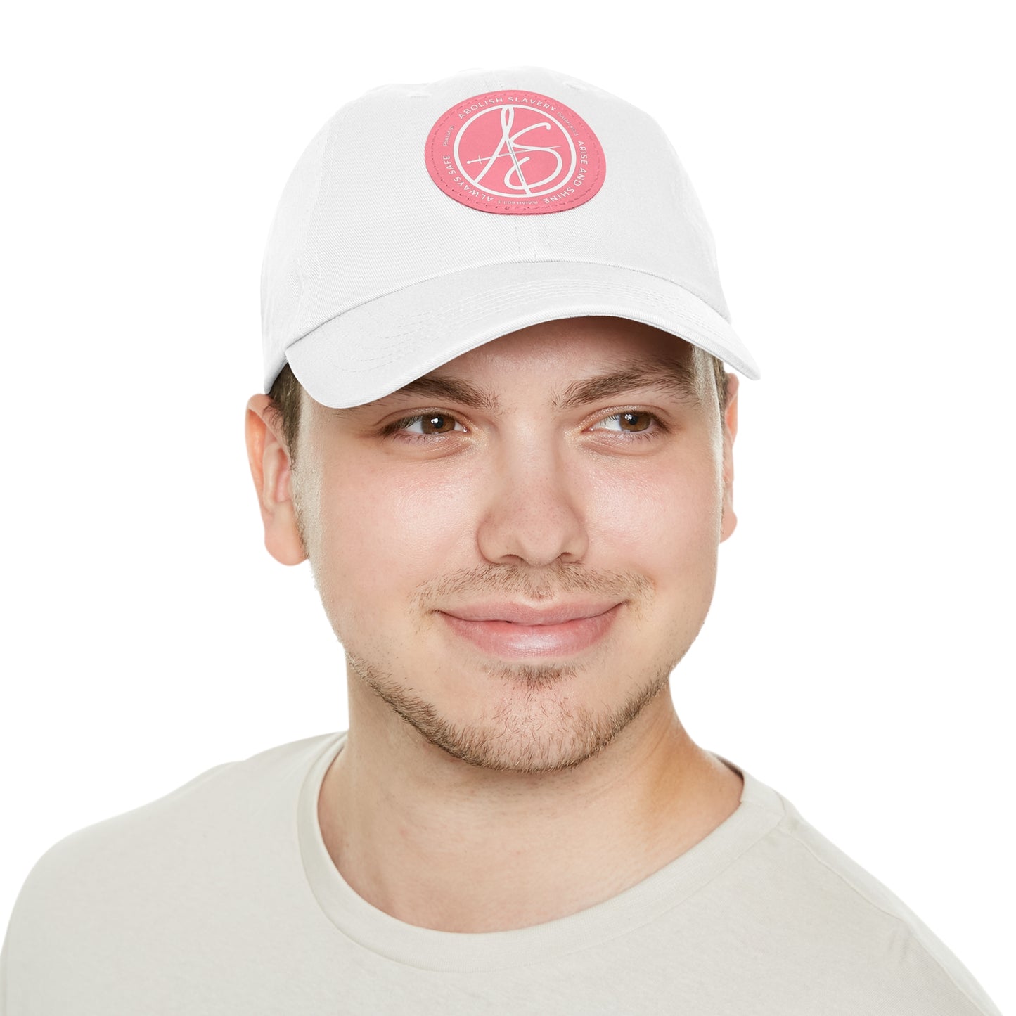 AS Logo Dad Hat with Leather Patch (Round)