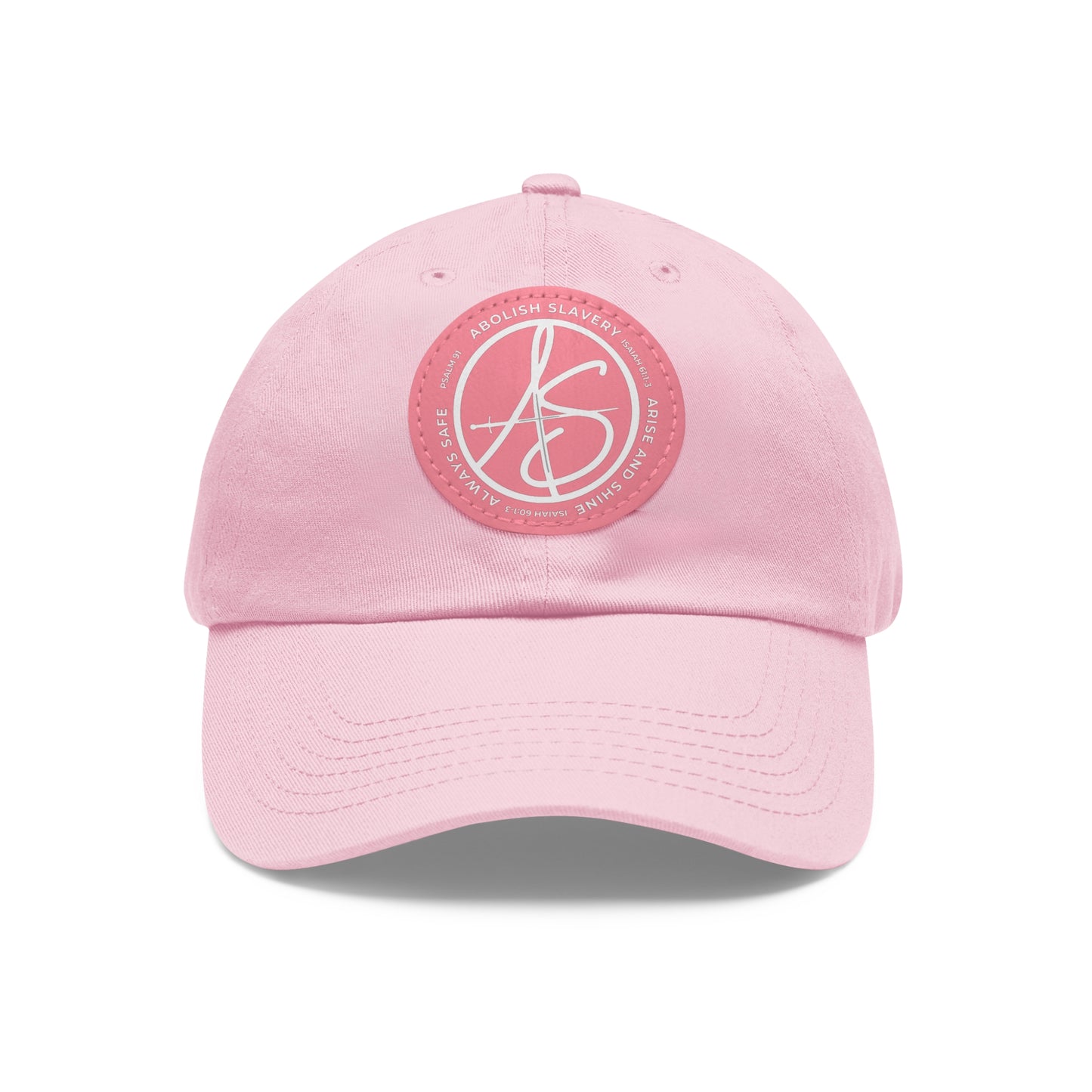 AS Logo Dad Hat with Leather Patch (Round)