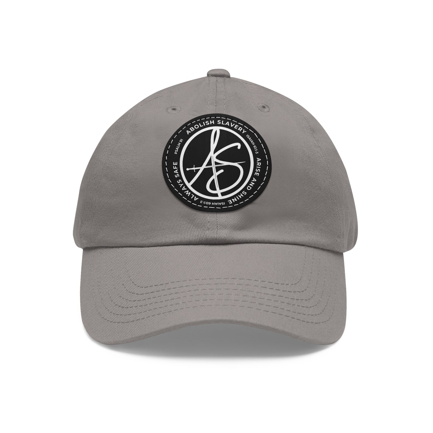 AS Logo Dad Hat with Leather Patch (Round)