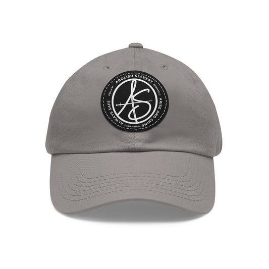 AS Logo Dad Hat with Leather Patch (Round)