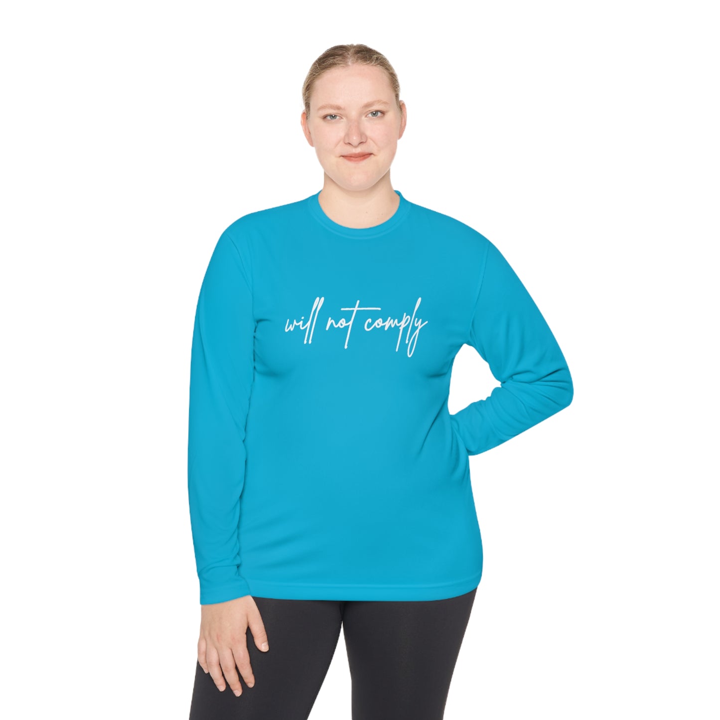 Will Not Comply Unisex Lightweight Long Sleeve Tee