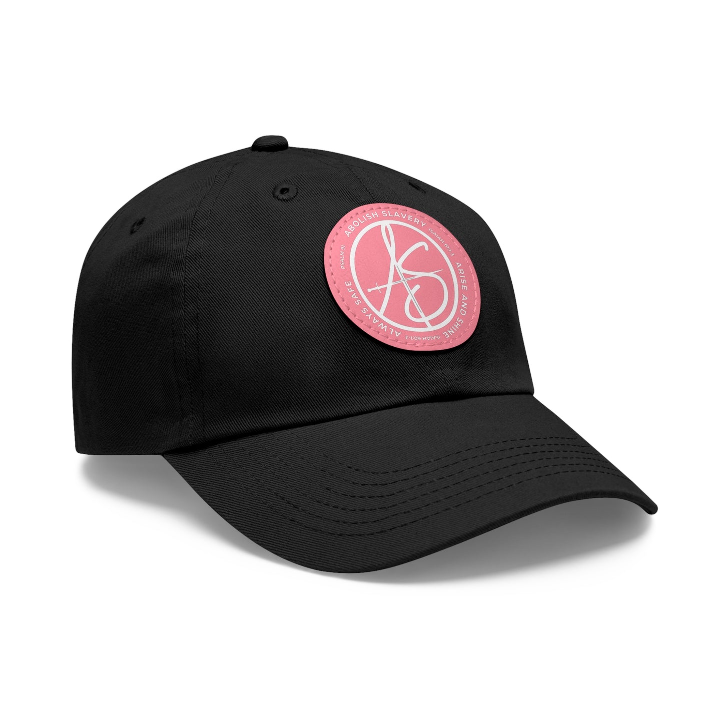 AS Logo Dad Hat with Leather Patch (Round)