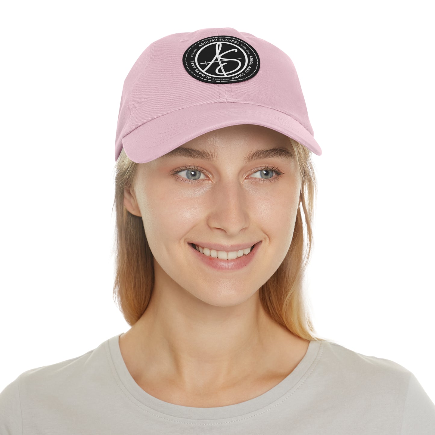 AS Logo Dad Hat with Leather Patch (Round)