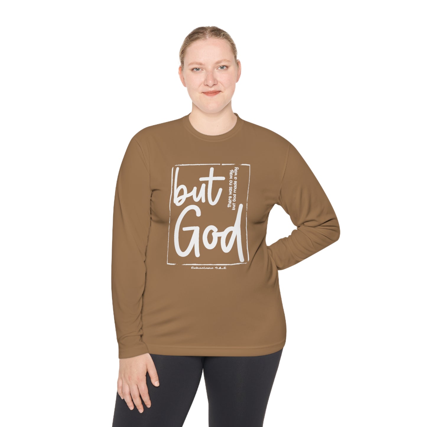 But God Unisex Lightweight Long Sleeve Tee