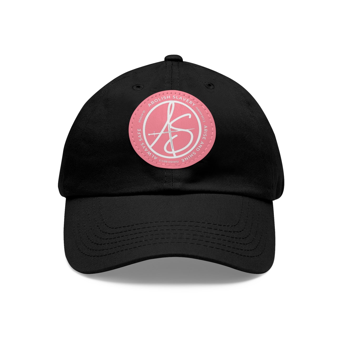 AS Logo Dad Hat with Leather Patch (Round)