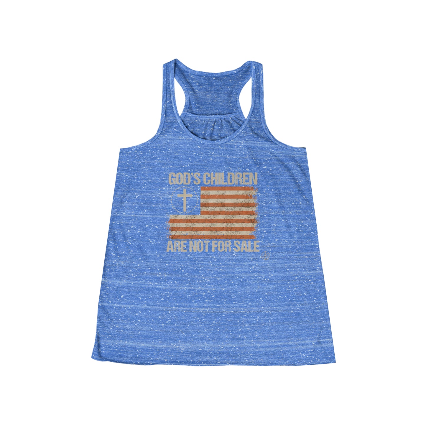 God’s Children Are Not For Sale Women's Flowy Racerback Tank