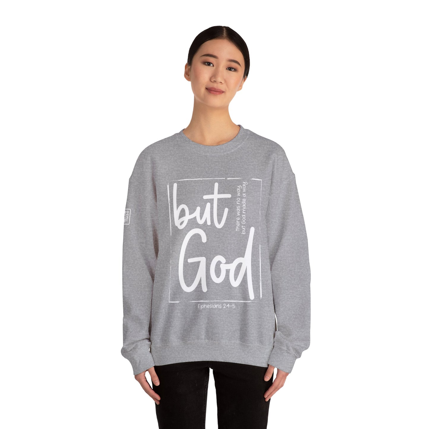 But God Unisex Heavy Blend™ Crewneck Sweatshirt