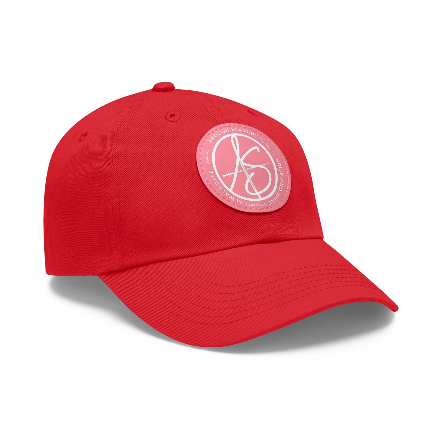 AS Logo Dad Hat with Leather Patch (Round)