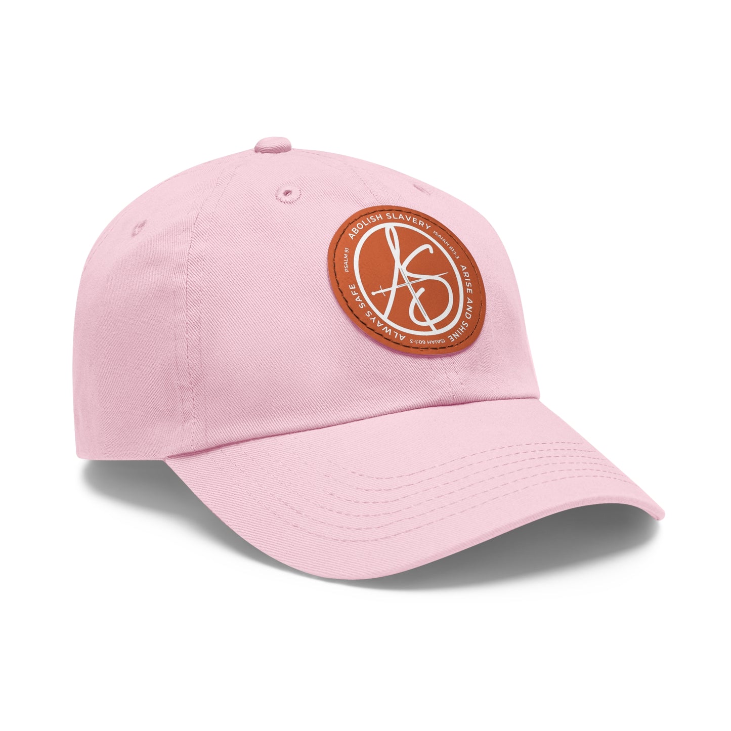 AS Logo Dad Hat with Leather Patch (Round)