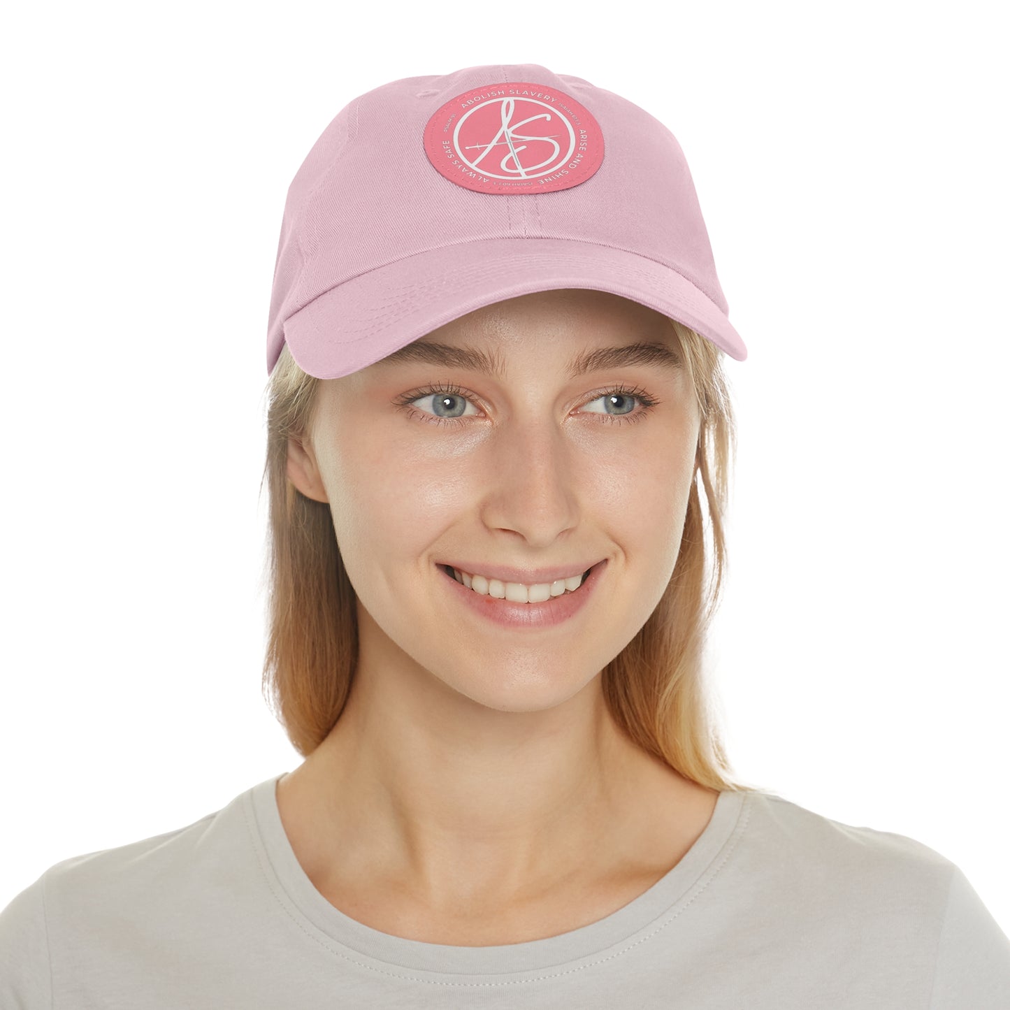AS Logo Dad Hat with Leather Patch (Round)