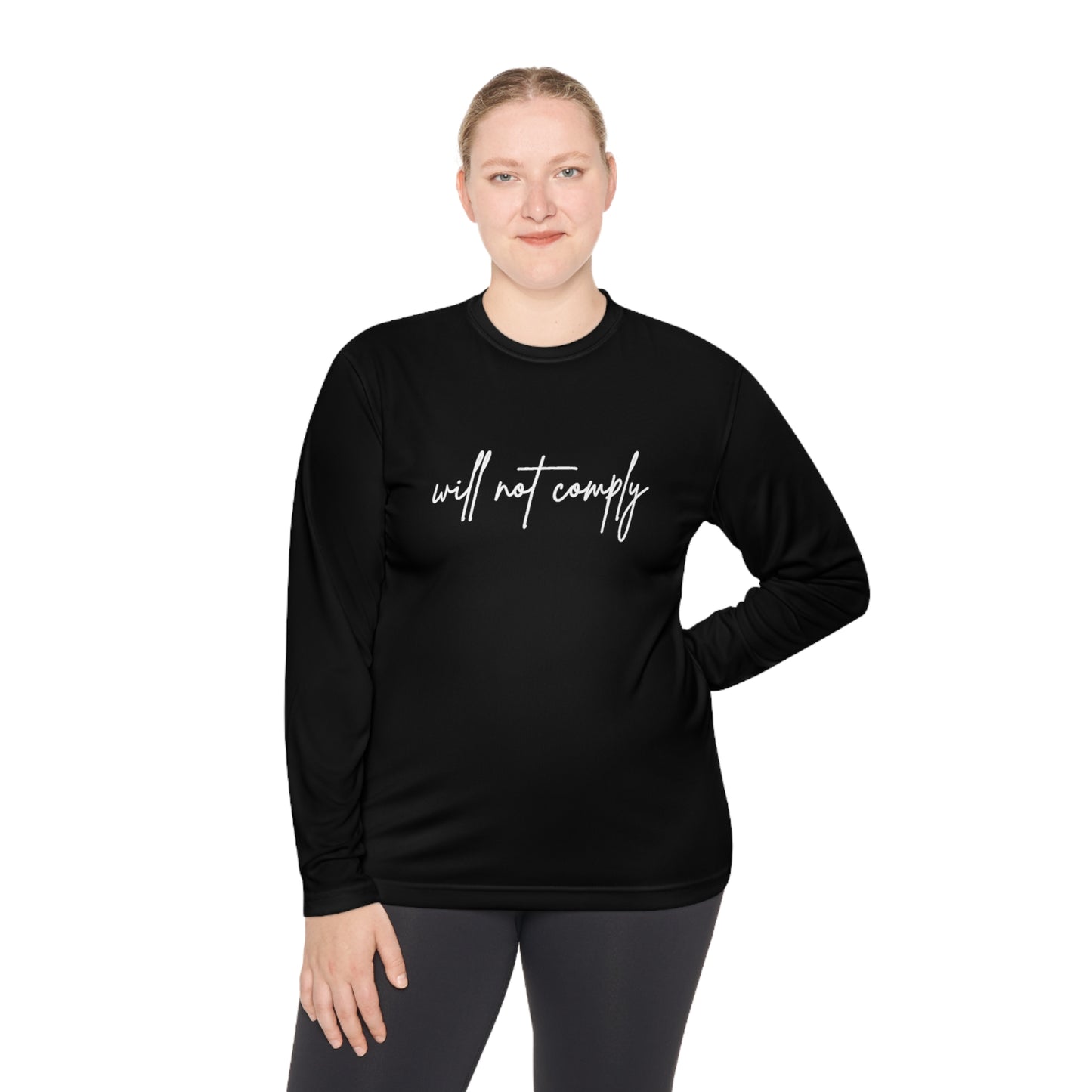 Will Not Comply Unisex Lightweight Long Sleeve Tee