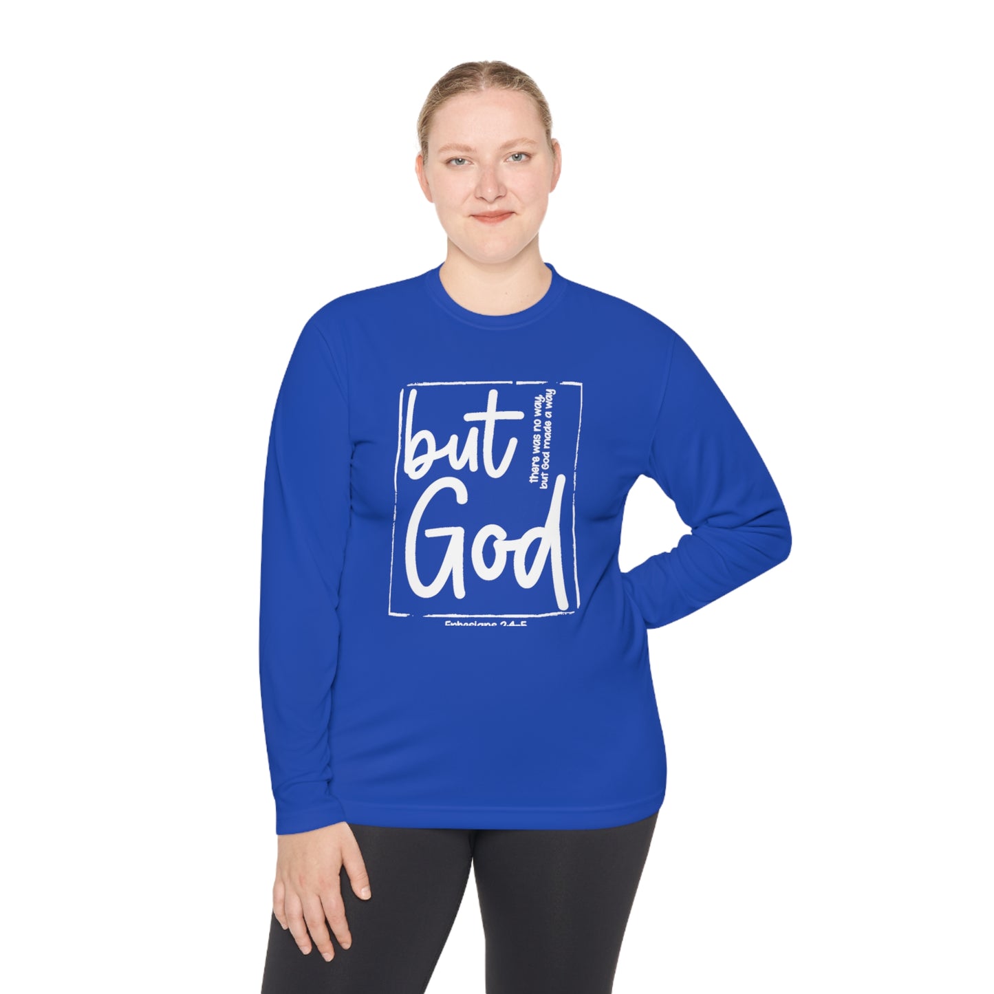 But God Unisex Lightweight Long Sleeve Tee