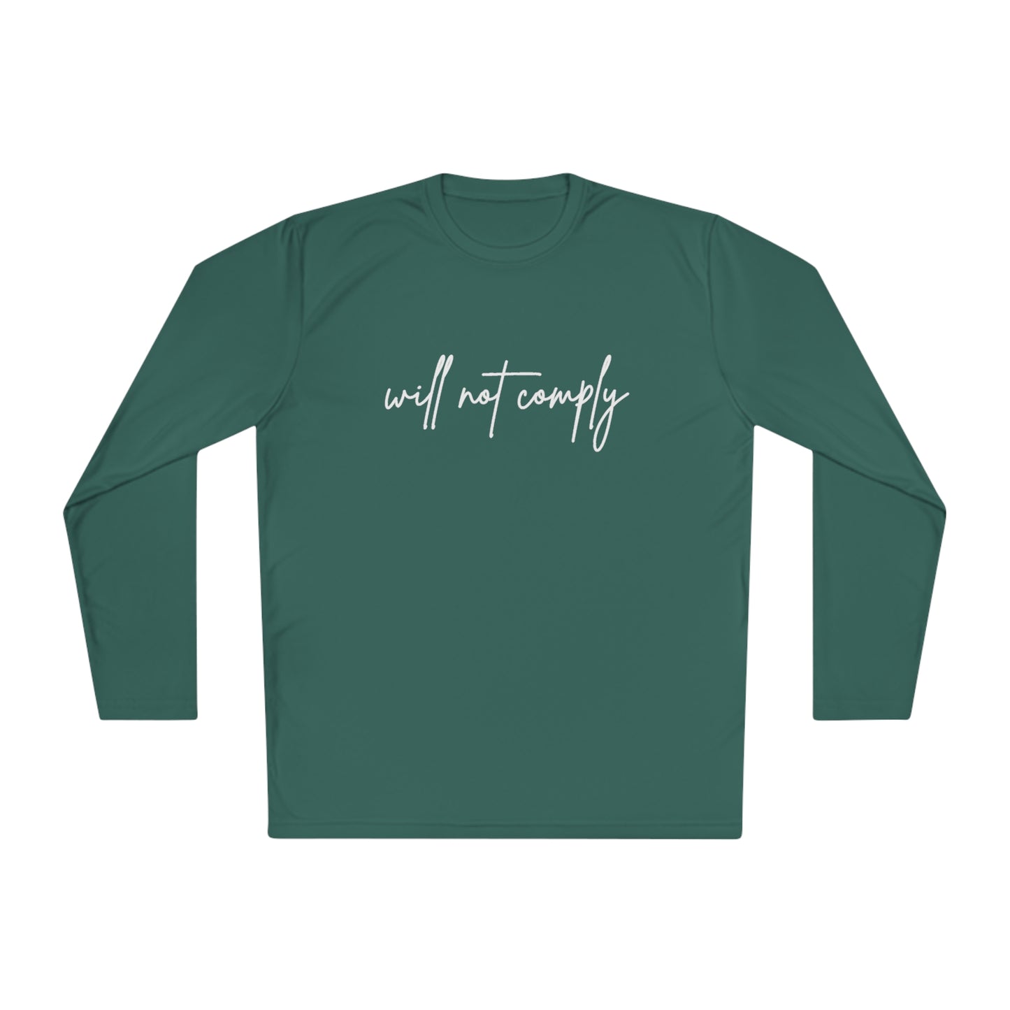 Will Not Comply Unisex Lightweight Long Sleeve Tee