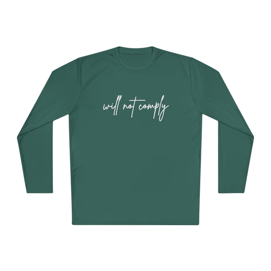 Will Not Comply Unisex Lightweight Long Sleeve Tee