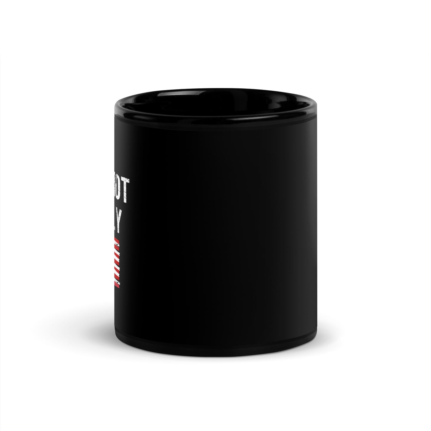 I Will Not Comply Black Glossy Mug