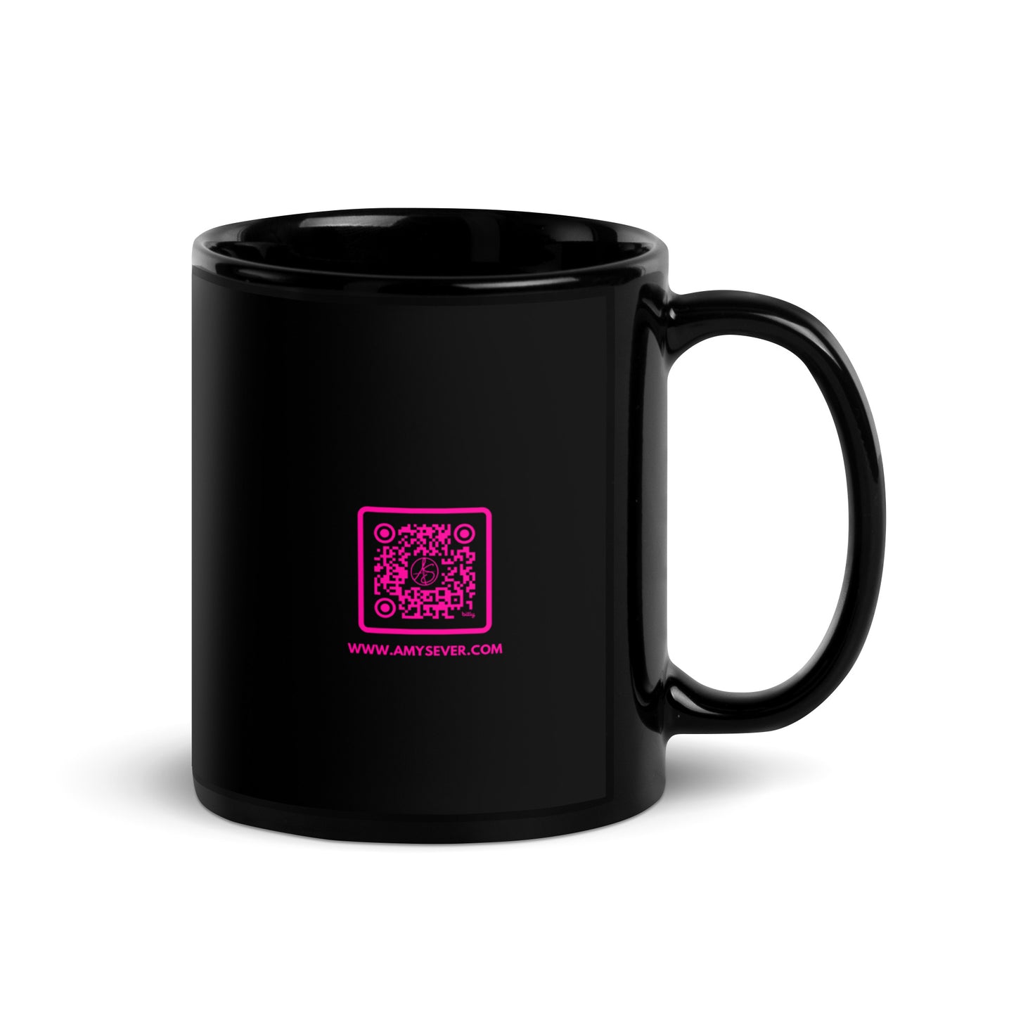 Strong Is The New Pretty Black Glossy Mug