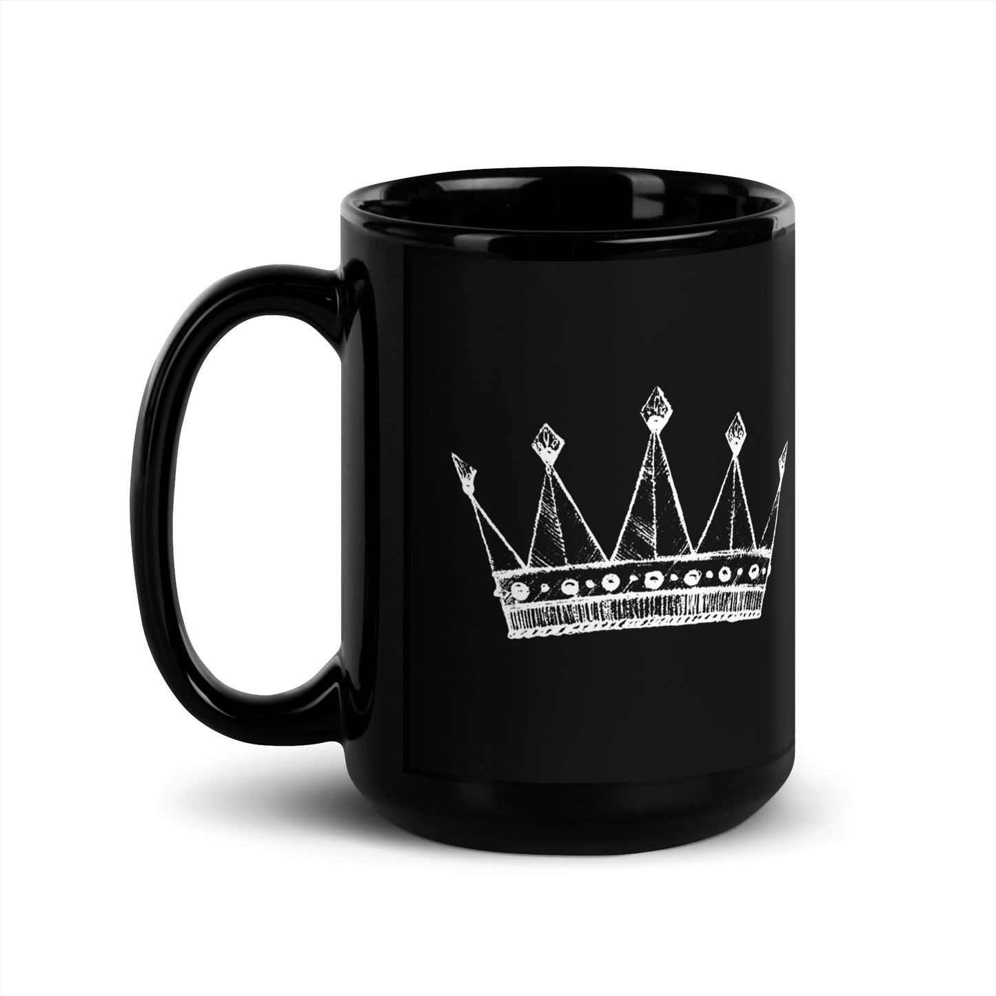 Daughter Of The King Black Glossy Mug