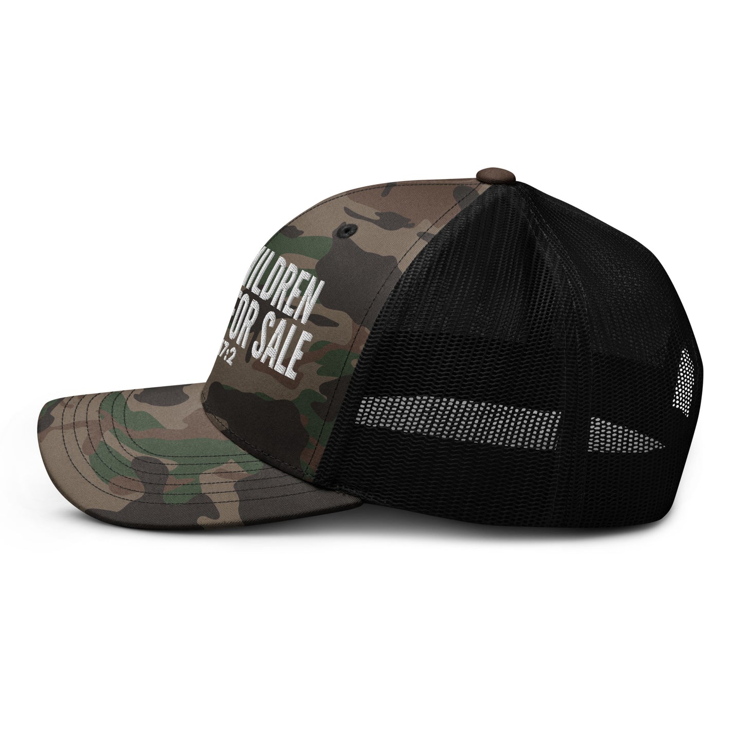 God’s Children Are Not For Sale Camouflage Trucker Hat
