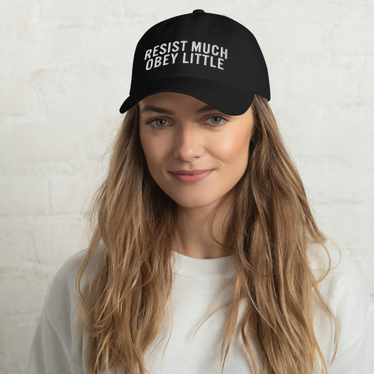 Resist Much Obey Little Dad hat