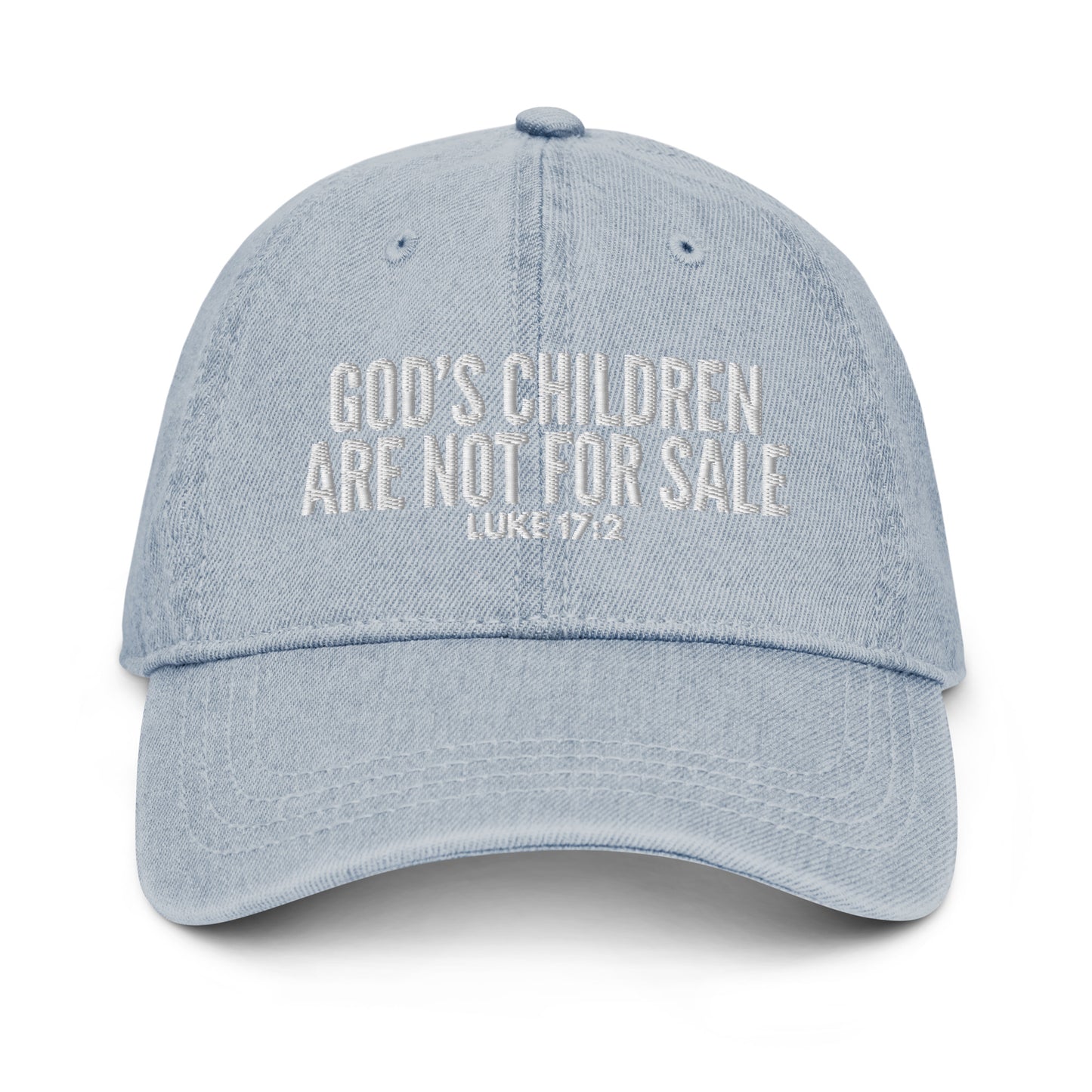 God’s Children Are Not For Sale Denim Hat