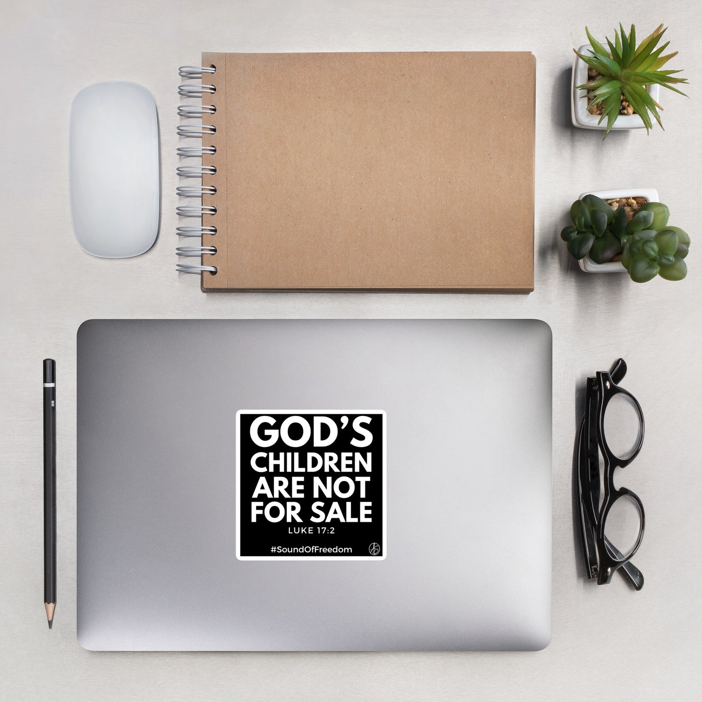 God’s Children Are Not For Sale Bubble-Free Stickers
