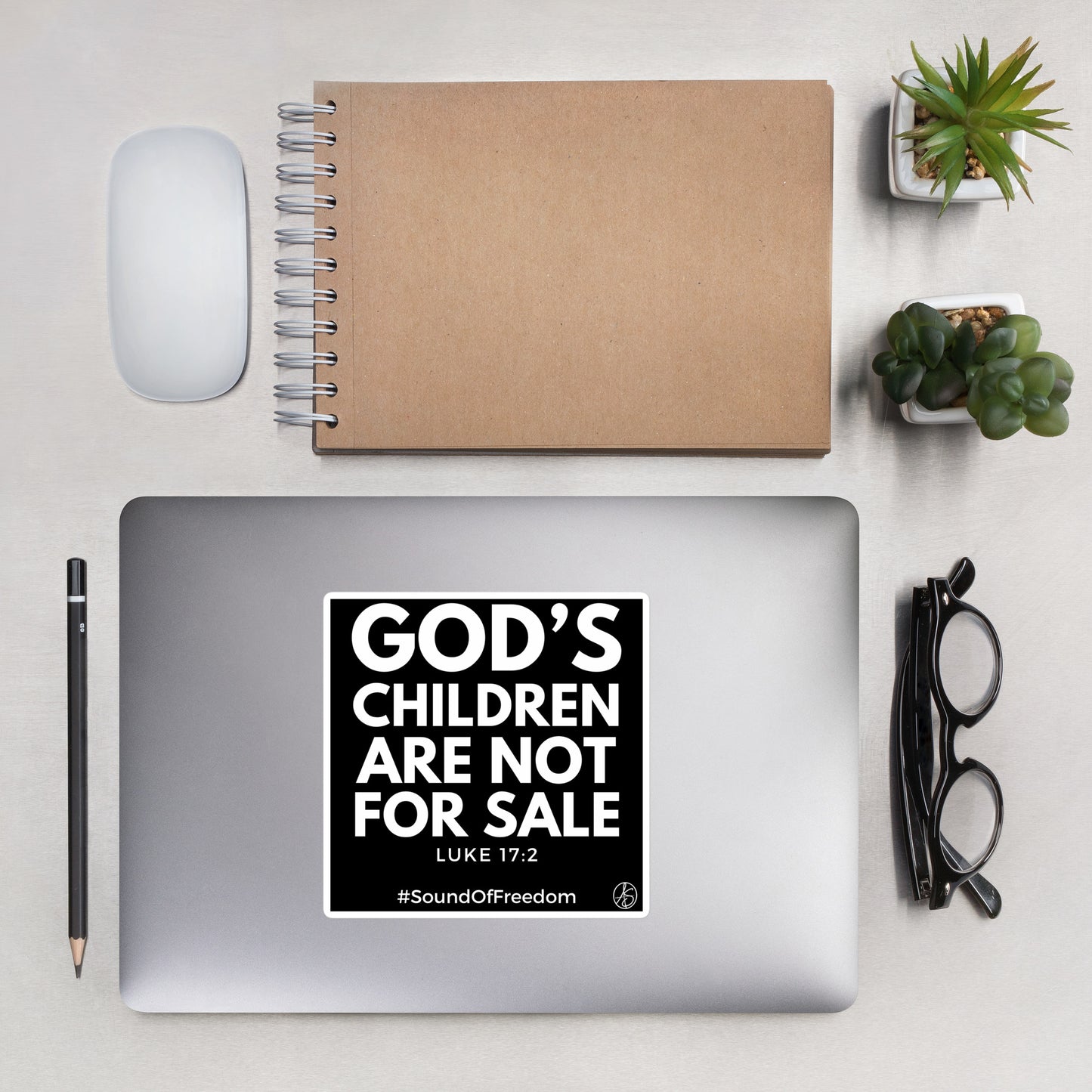 God’s Children Are Not For Sale Bubble-Free Stickers