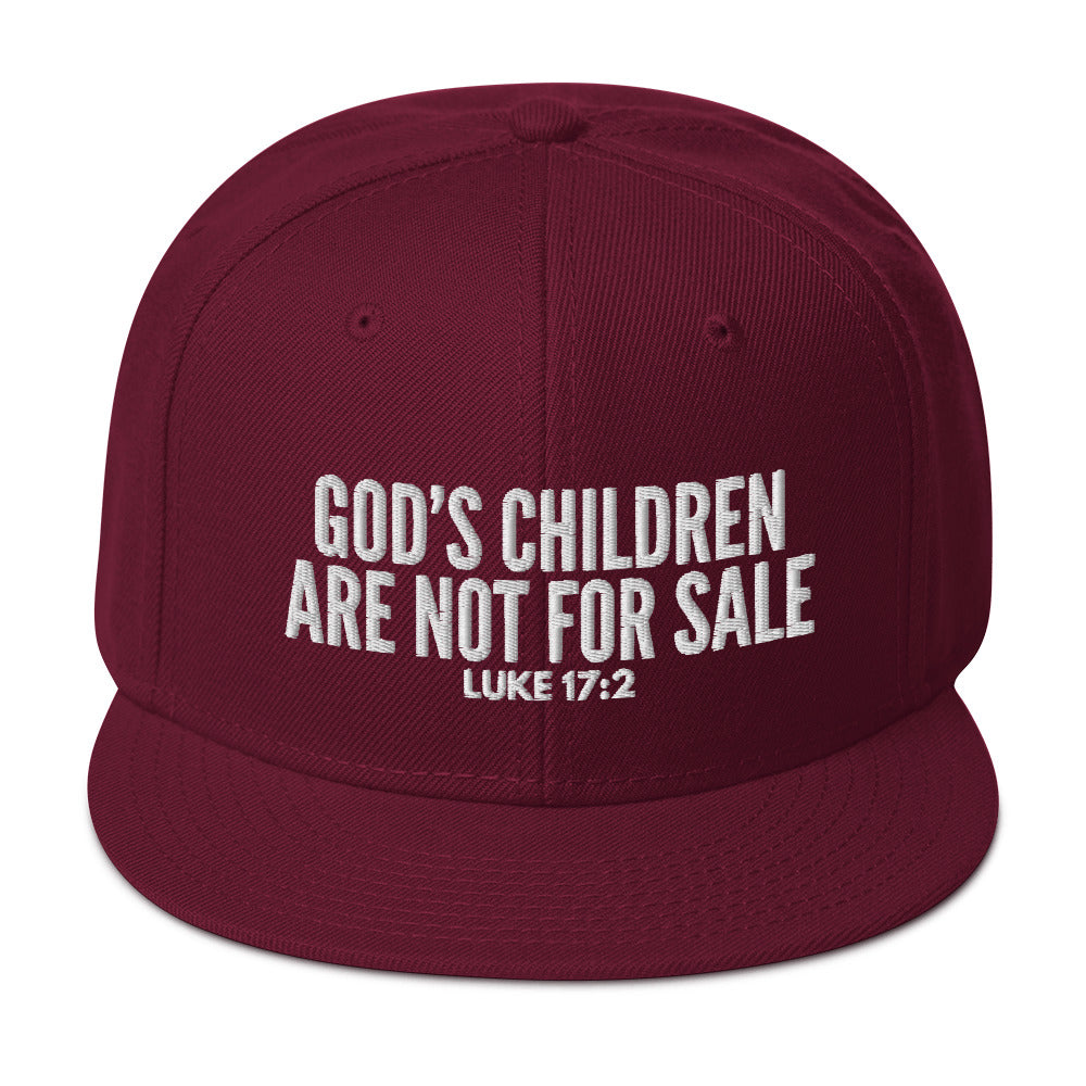 God’s Children Are Not For Sale Snapback Hat
