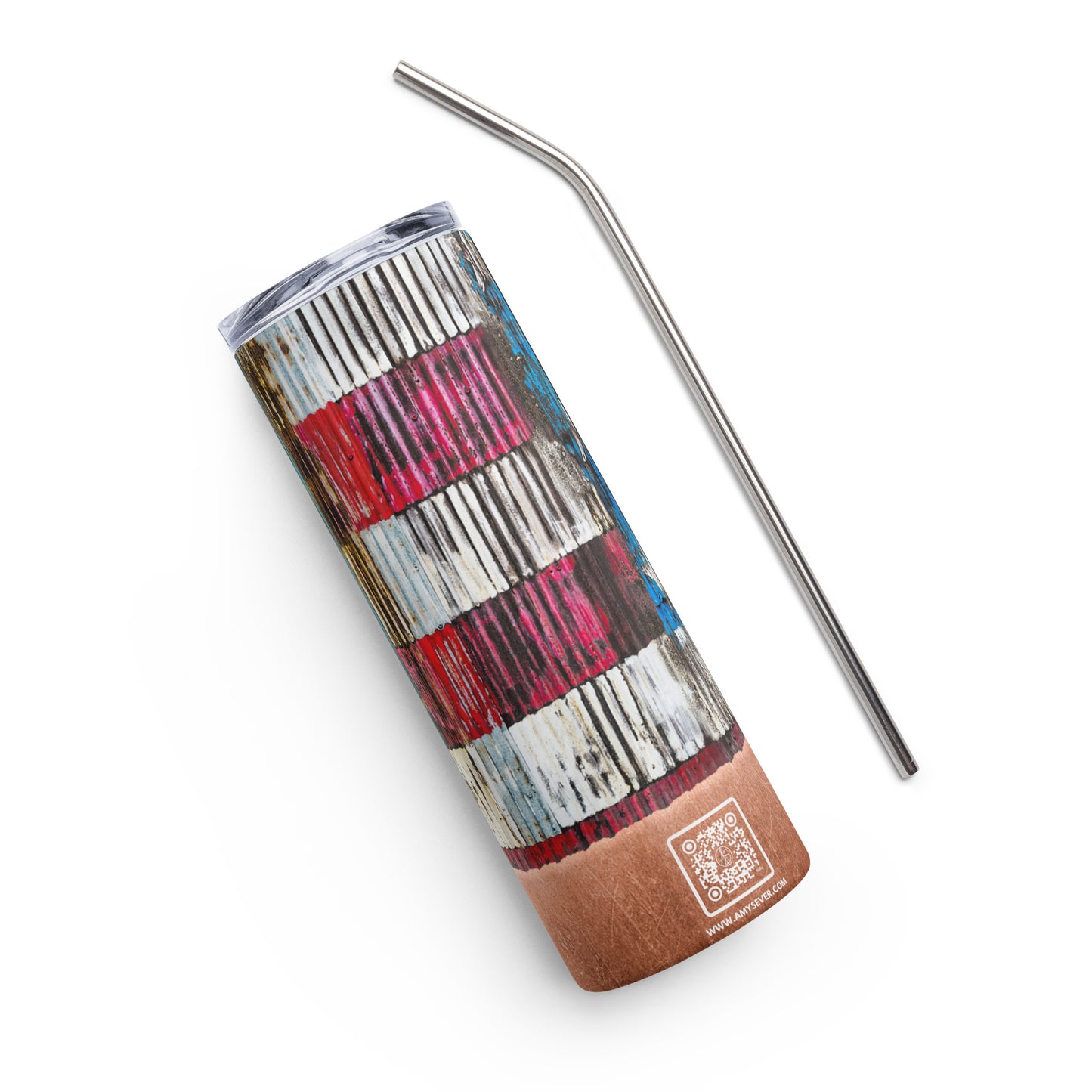 Rustic Flag Stainless steel tumbler