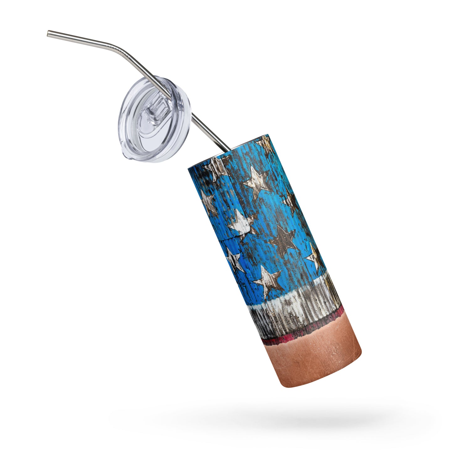 Rustic Flag Stainless steel tumbler