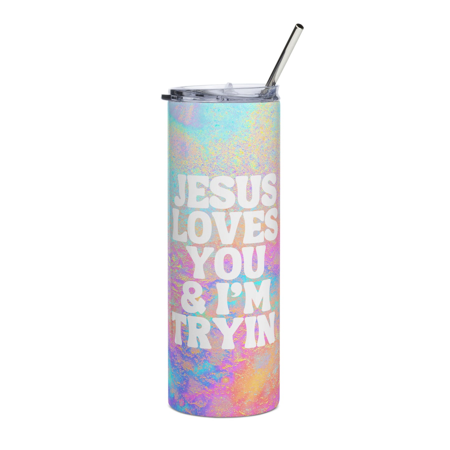 Jesus Loves You Stainless Steel Tumbler
