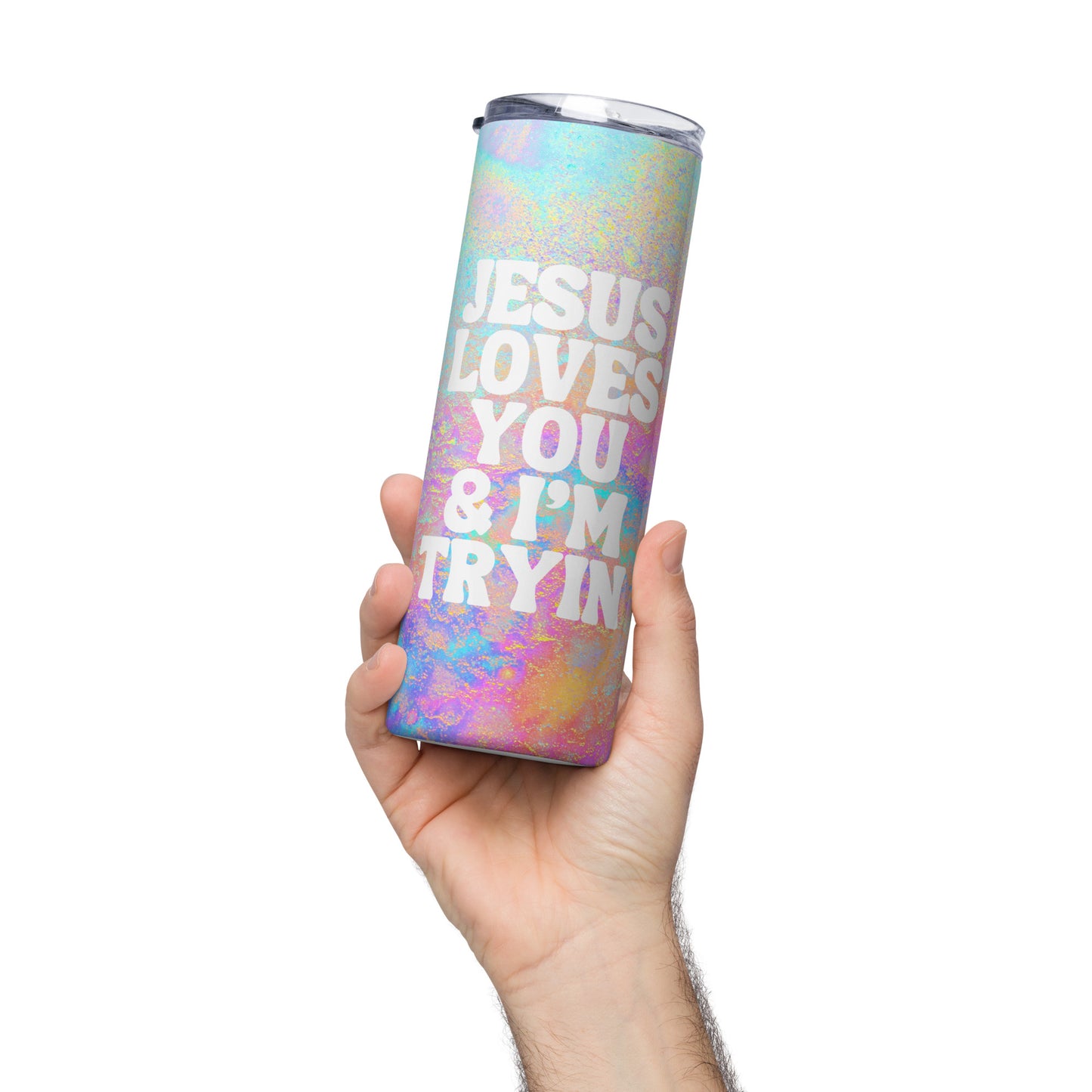 Jesus Loves You Stainless Steel Tumbler