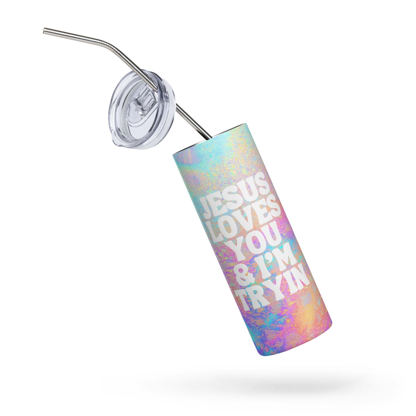 Jesus Loves You Stainless Steel Tumbler