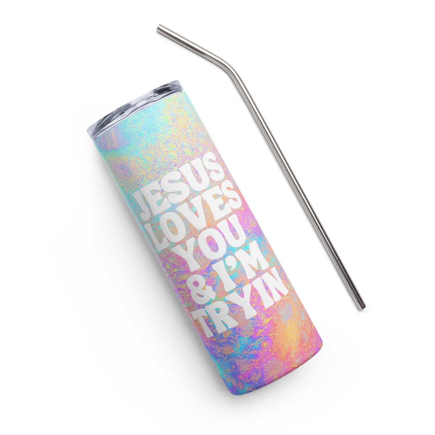 Jesus Loves You Stainless Steel Tumbler