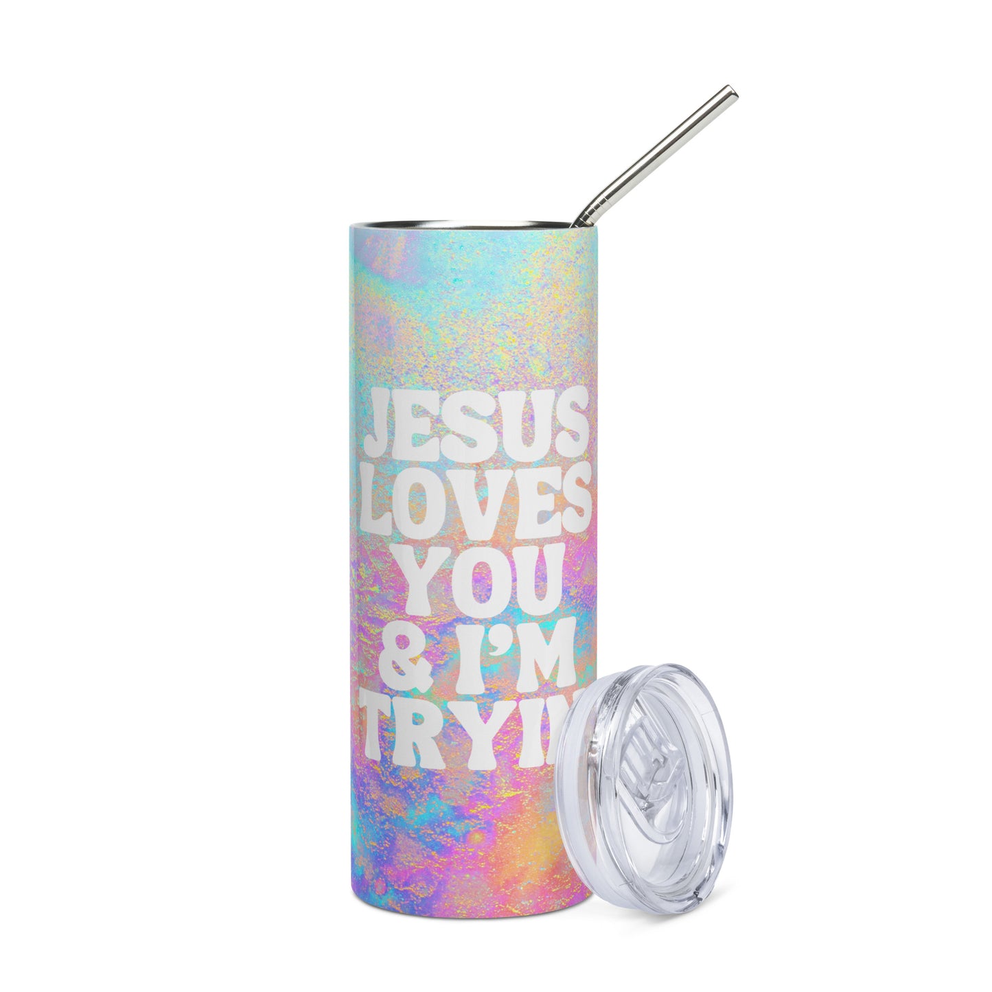 Jesus Loves You Stainless Steel Tumbler