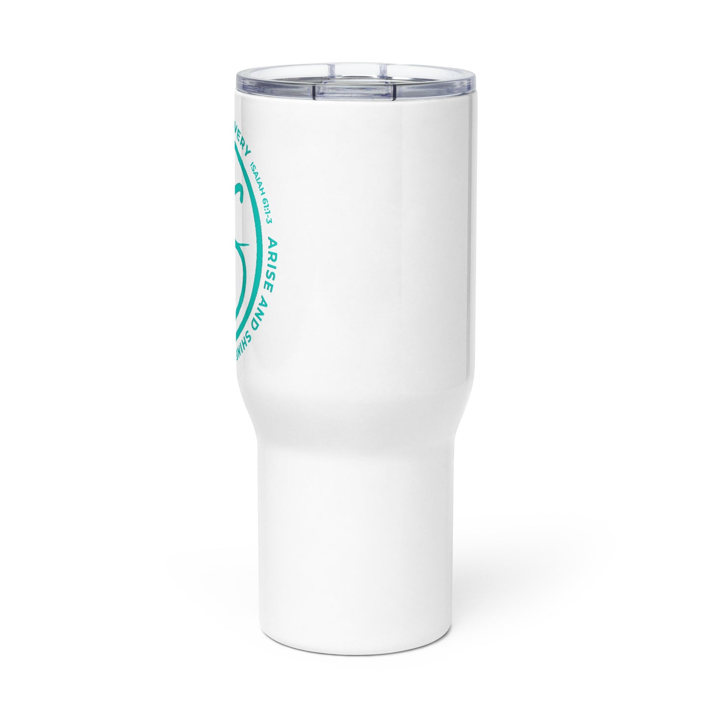 AS Logo Travel Mug with Handle (Turquoise)